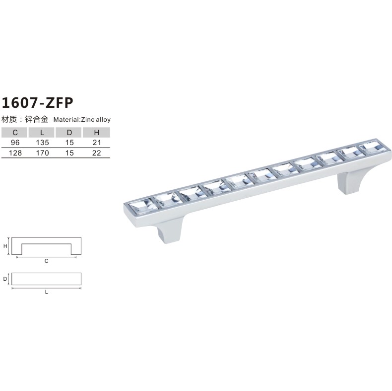 Crystal double hole-1607