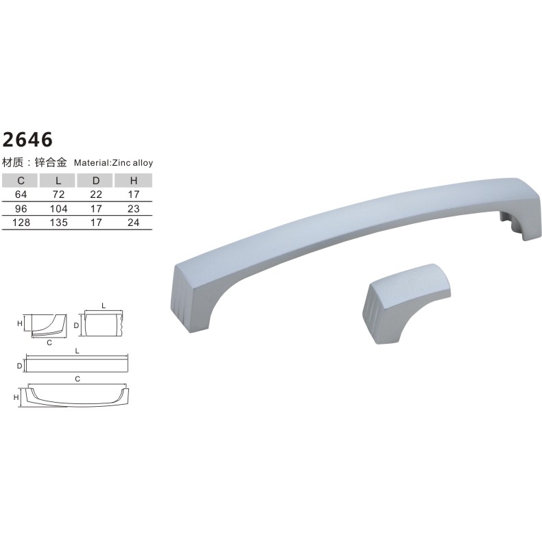 锌合金拉手-双孔-2646
